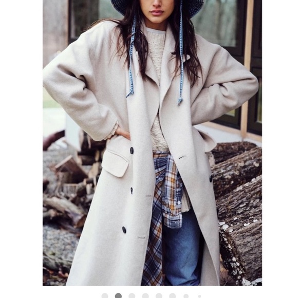 Free People Adore you wool blend coat XS NWT - Picture 16 of 16